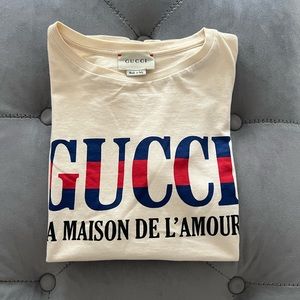 Gucci Kids La Maison de L'Amour T-Shirt Size 10